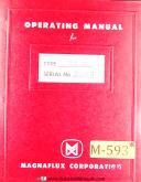Magnaflux-Magnaflux Type ANQ-484.5, 483 & 485, Testing System, Operations & Parts Manual-ANQ-483-ANQ-484.5-ANQ-485-01